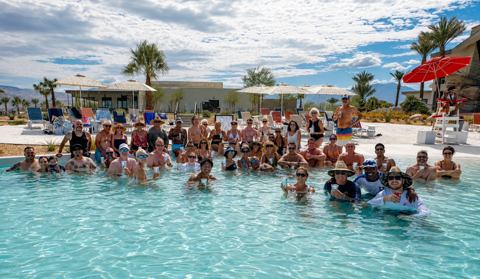 Private beach access at Cotino Beach Club